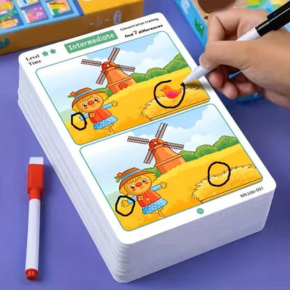Interactive Training Card Set  Observation Logic  Thinking Skill Development Puzzle Cards For Kids 4