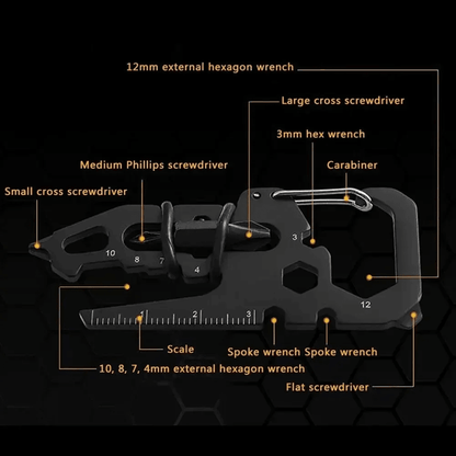 Stainless Steel Carabiner Bottle Opener Clip 2
