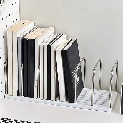 PP Material Desktop Bookshelf Organizer  NonSlip Base Modern Office Desk Storage Shelf 2