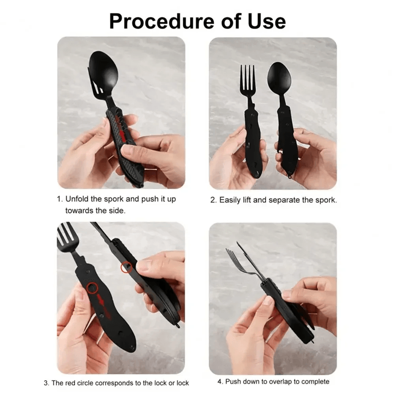 Folding Camping Multi Tool Utensil 1