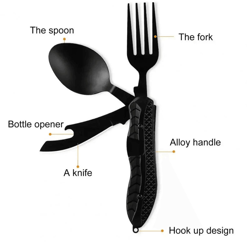 Folding Camping Multi Tool Utensil 3
