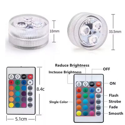 RadiantWave UnderWater RGB Ambient Light Strip BatteryPowered  IP68 Waterproof 9