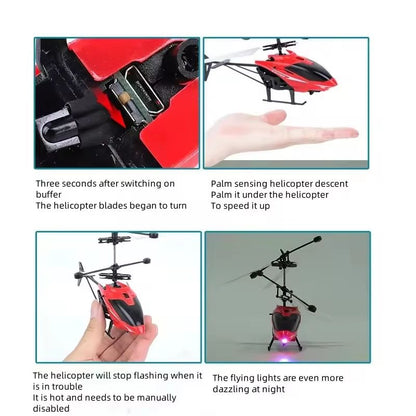 Mini Gesture Control Helicopter For Kids  Remote Flying Toy With Lights 2