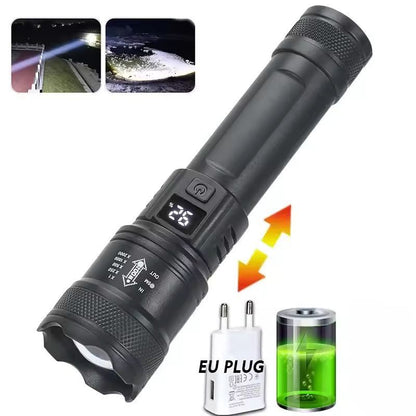 UltraBright 9900LM USB Rechargeable LED Flashlight  Telescopic Zoom Torch For Outdoor Camping 1