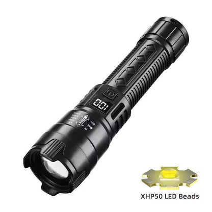 UltraBright 9900LM USB Rechargeable LED Flashlight  Telescopic Zoom Torch For Outdoor Camping 4