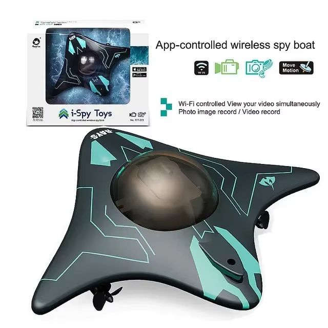 6CH RC Boat With Underwater Camera  WiFi FPV Remote Control Submarine Toy 6