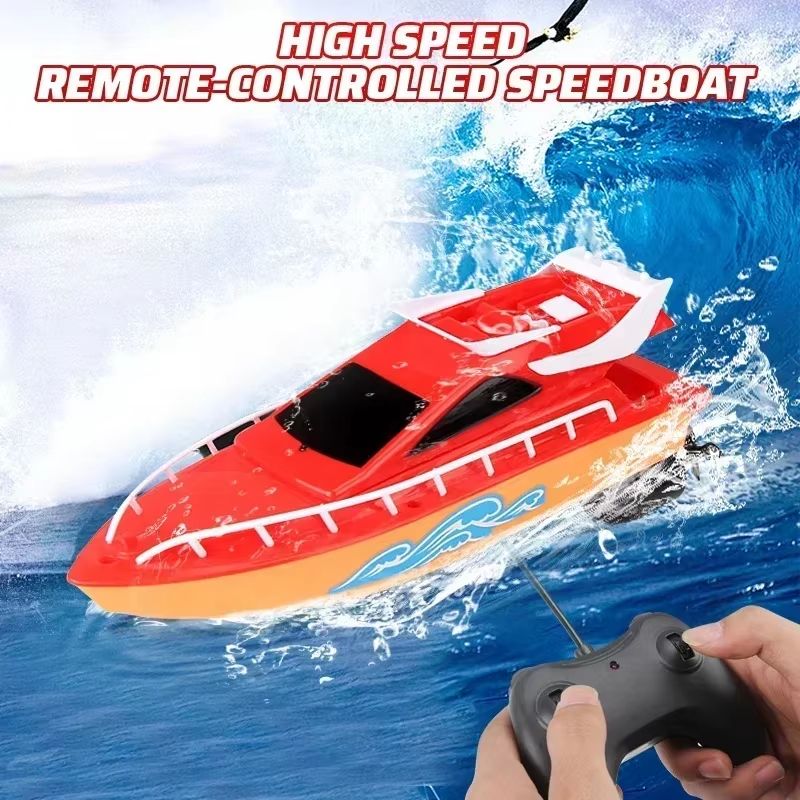 Mini RC High Speed Boat  Waterproof Remote Control Speedboat Toy For Kids 1