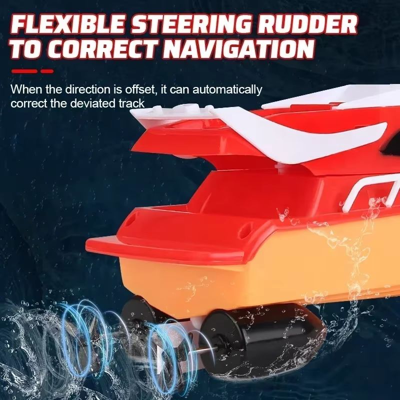 Mini RC High Speed Boat  Waterproof Remote Control Speedboat Toy For Kids 2
