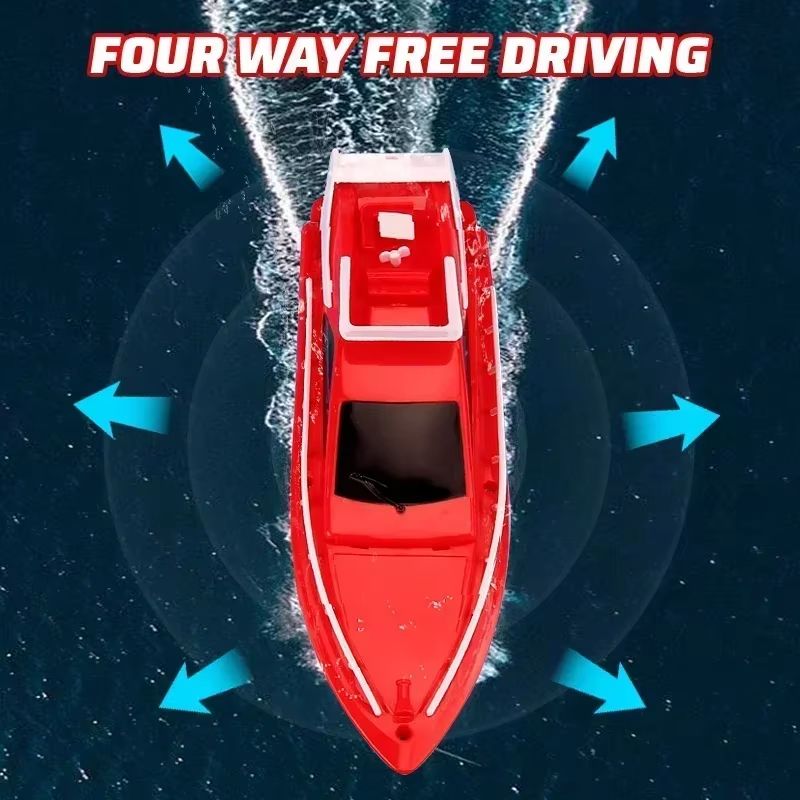 Mini RC High Speed Boat  Waterproof Remote Control Speedboat Toy For Kids 3