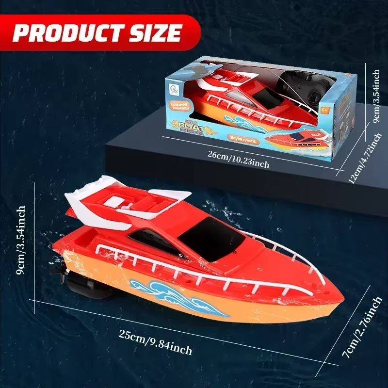 Mini RC High Speed Boat  Waterproof Remote Control Speedboat Toy For Kids 5