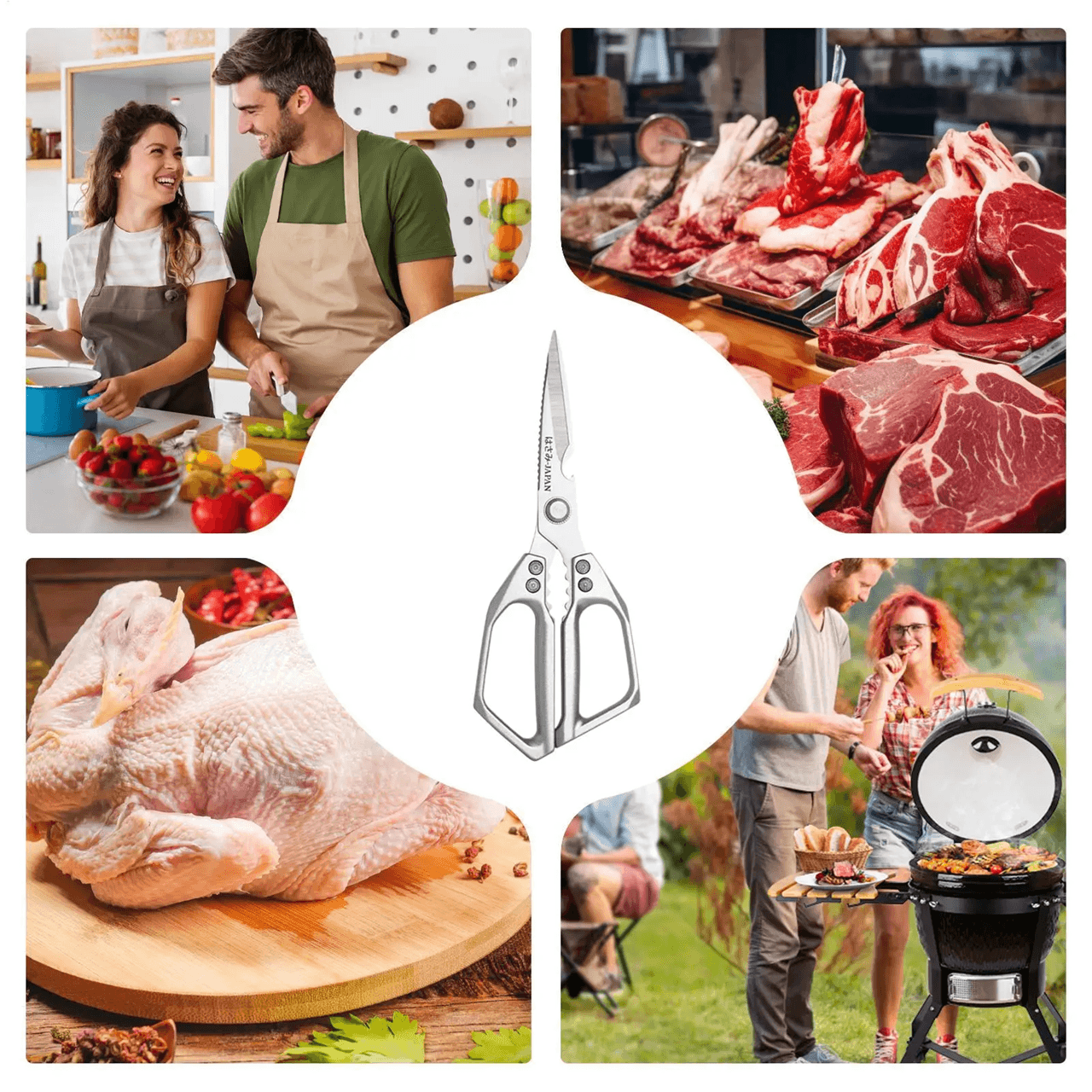 Professional Kitchen Poultry Shears 2