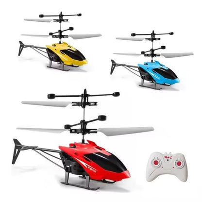 Mini RC Helicopter Drone for Kids - Safe Fall-Resistant Rechargeable Flying Toy