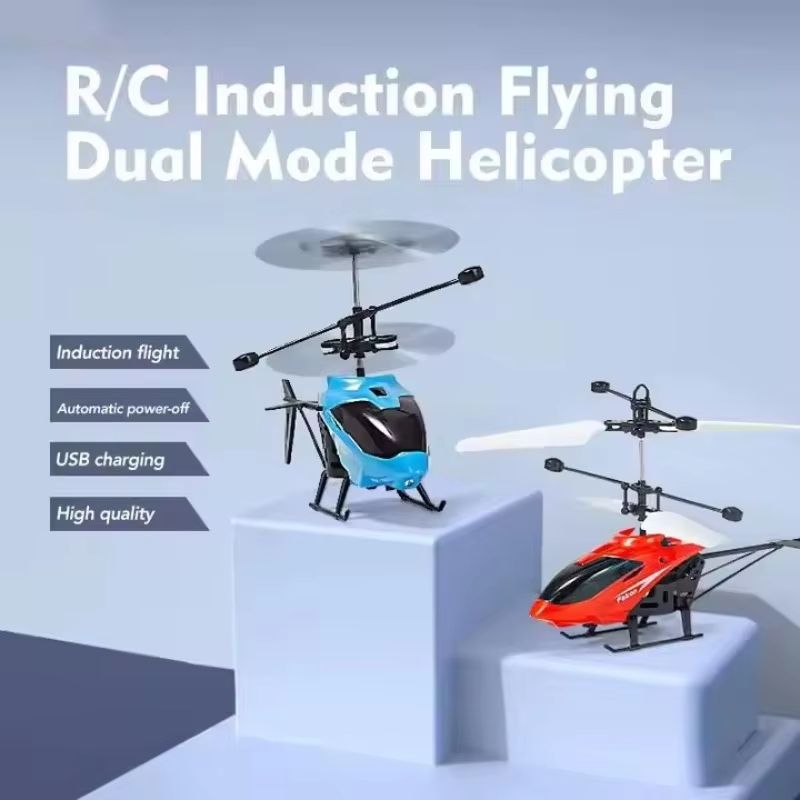 Mini RC Helicopter Drone For Kids  Safe FallResistant Rechargeable Flying Toy 1