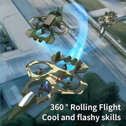 K500 RC Drone Fighter Jet  24G Remote Control Airplane With 360 Flips And Hovering 3