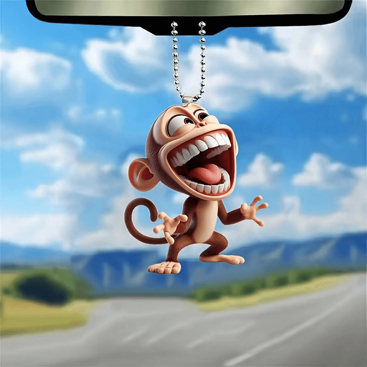 Car Hanging Monkey Decor Ornament 2