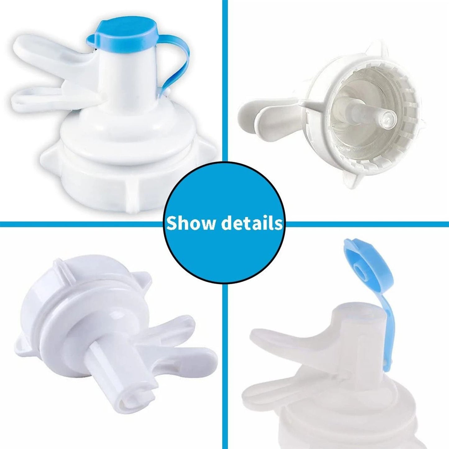 Reusable Plastic Spigot Faucet Water Dispenser Spout Bottle Cap For Office School Use 3