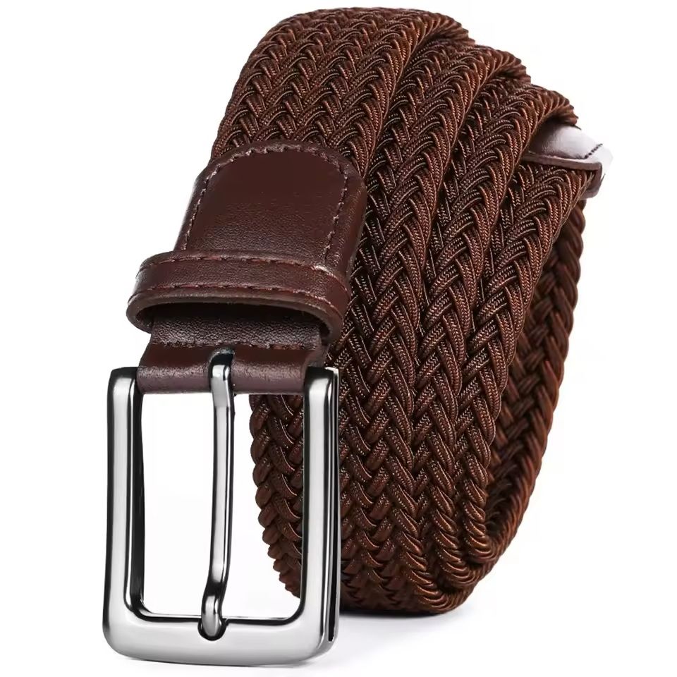 Mens Elastic Braided Stretch Belt Woven Comfortable Belt For Golf Casual Wear And Jeans 7