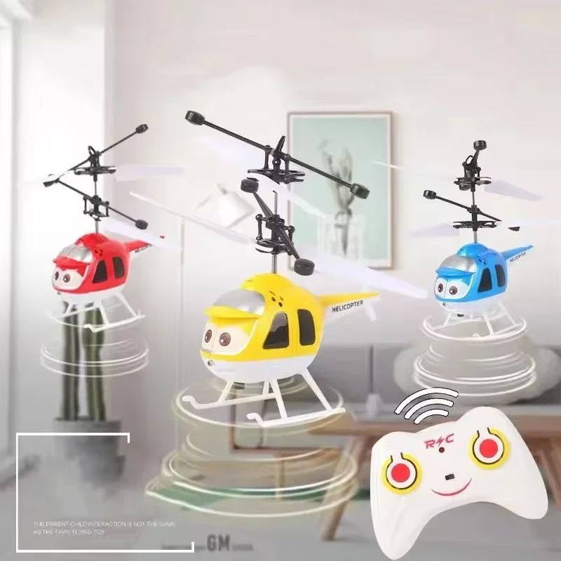 Mini Infrared Sensor RC Helicopter - Dual-Mode 3D Gyro Remote Control Toy for Kids