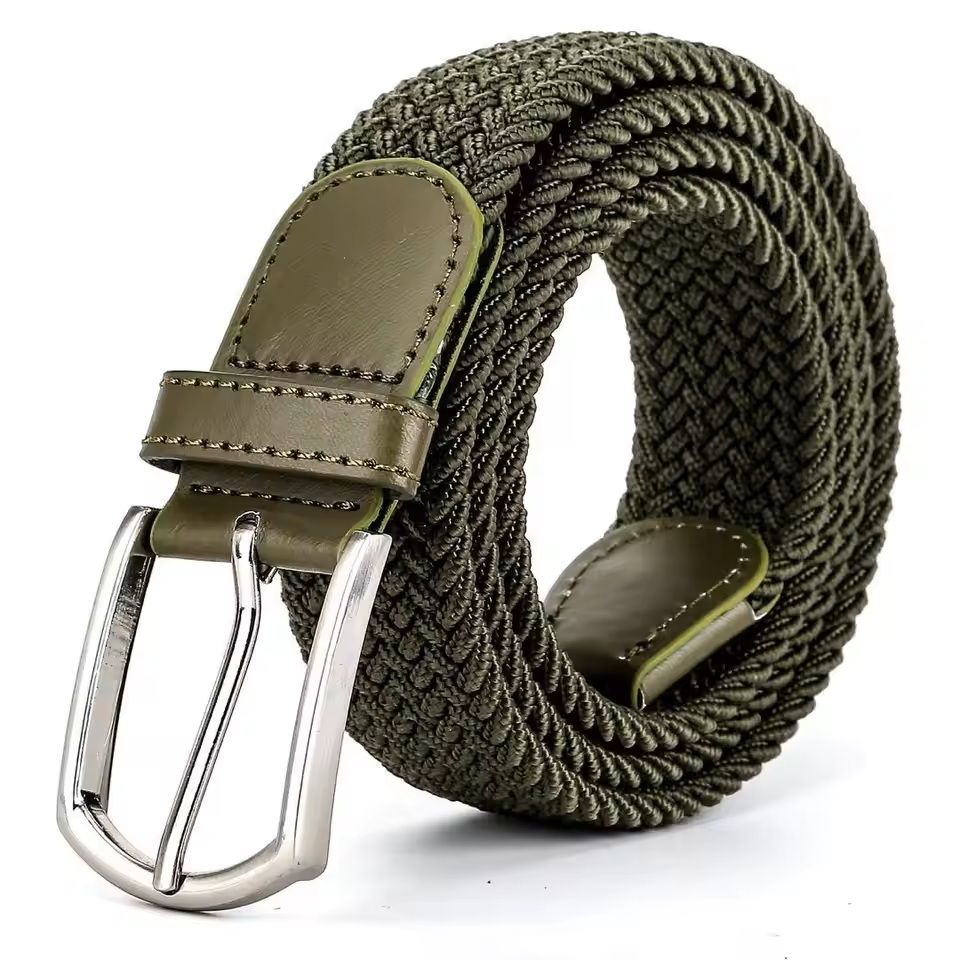 Mens Elastic Braided Stretch Belt Woven Comfortable Belt For Golf Casual Wear And Jeans 10