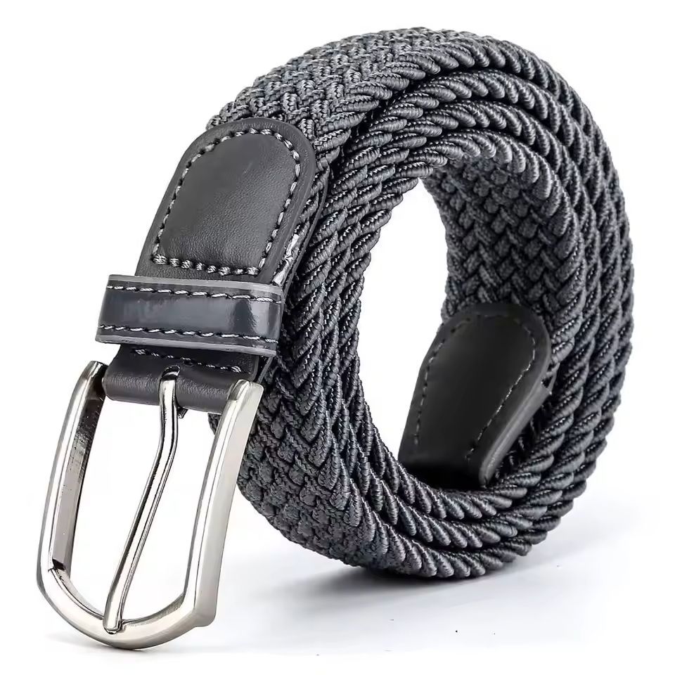 Mens Elastic Braided Stretch Belt Woven Comfortable Belt For Golf Casual Wear And Jeans 13