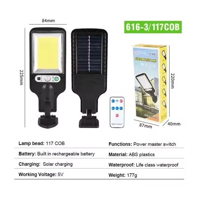 Solar Brilliance 108 COB Outdoor MotionSensor Street  Wall Light 3