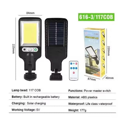 Solar Brilliance 108 COB Outdoor MotionSensor Street  Wall Light 3