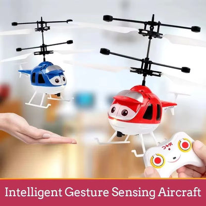 Mini Infrared Hand Induction RC Helicopter - Electric Flying Airplane Toy for Kids
