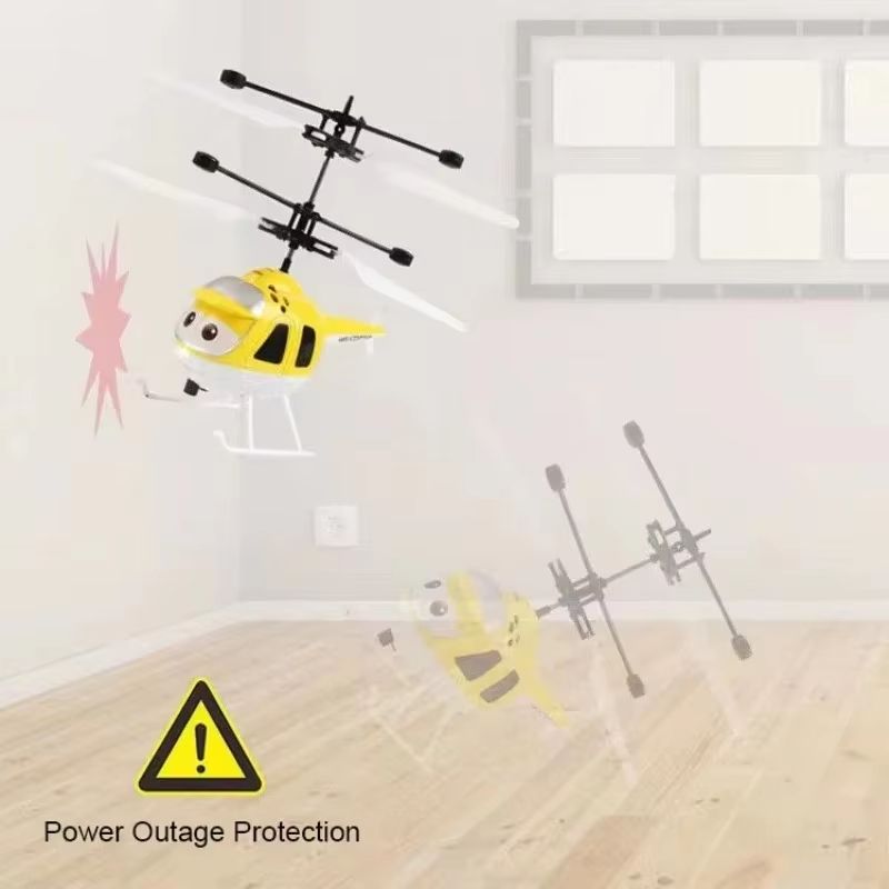 Mini Infrared Hand Induction RC Helicopter  Electric Flying Airplane Toy For Kids 4