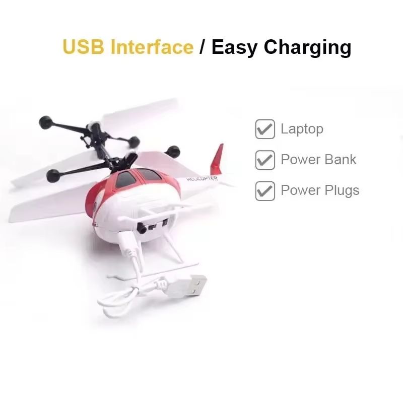 Mini Infrared Hand Induction RC Helicopter  Electric Flying Airplane Toy For Kids 5