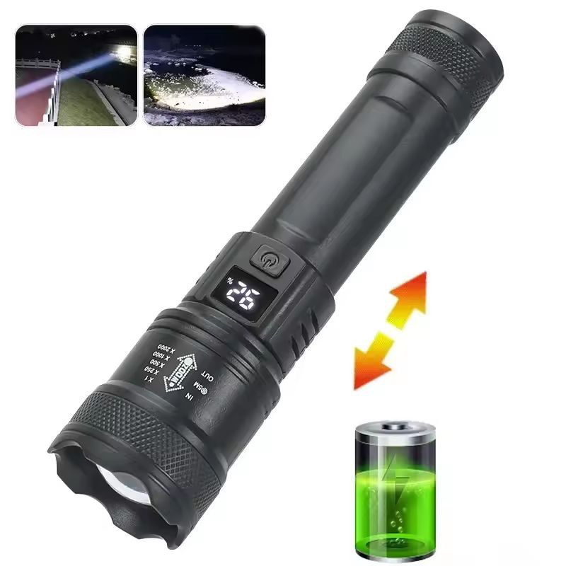 UltraBeam Pro 1000000 LM High Power LED Flashlight  USB Rechargeable For Camping Emergency  Outdoor 2