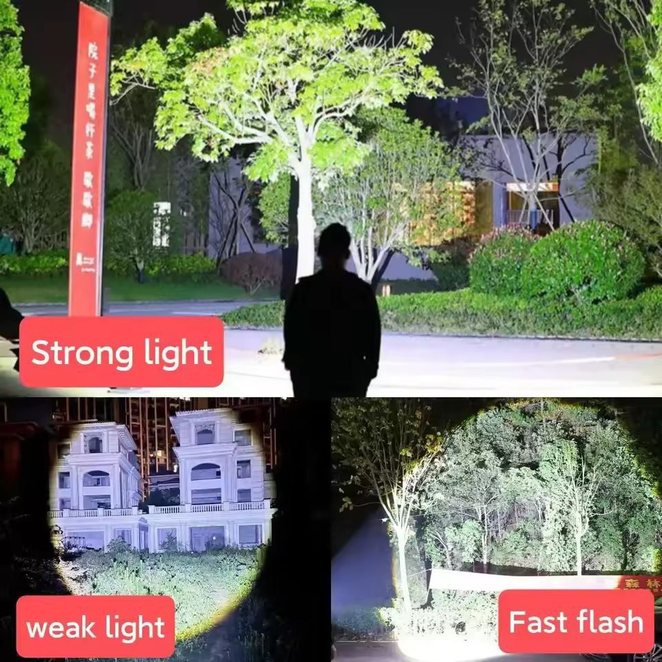 UltraBeam Pro 1,000,000 LM High Power LED Flashlight – USB Rechargeable for Camping, Emergency & Outdoor Use