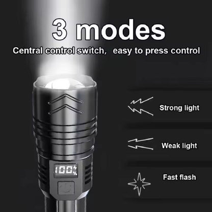 UltraBeam Pro 1000000 LM High Power LED Flashlight  USB Rechargeable For Camping Emergency  Outdoor 6