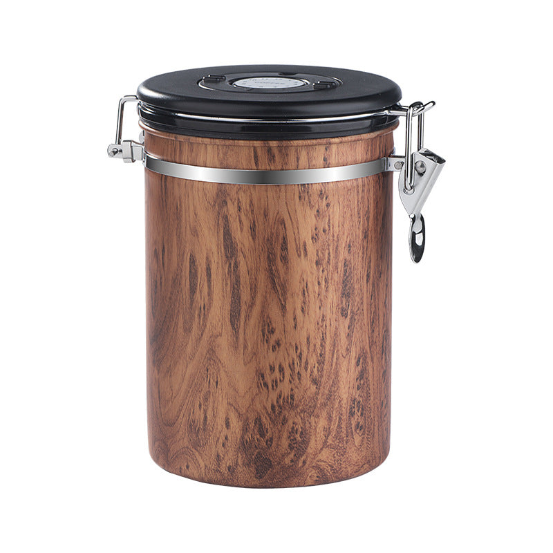 Coffee Bean Storage Tea, Stainless Steel Airtight Tank, Kitchen Items Moisture Proof Cans, Grain Storage Box