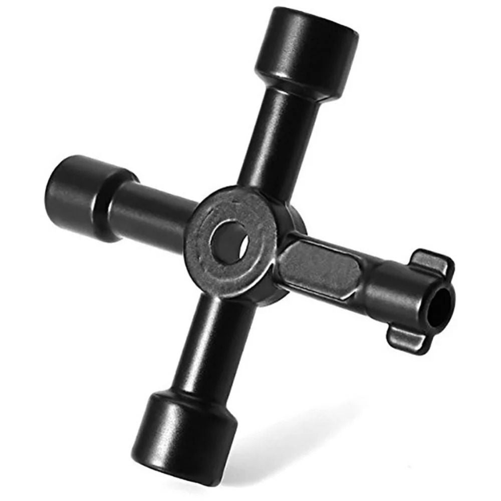 Universal 4in1 Cross Key Wrench For Plumbing Electrical And Valve Access 3