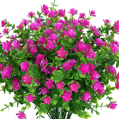 Bundles Artificial Plants Fake Boston Ferns Bushes Faux Shrubs Greenery For Home Garden Outdoor UV  5