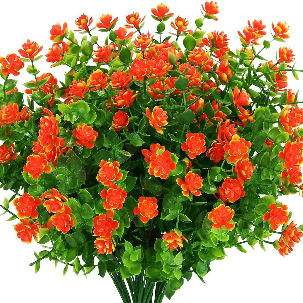 Bundles Artificial Plants Fake Boston Ferns Bushes Faux Shrubs Greenery For Home Garden Outdoor UV  7