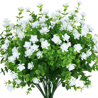 Bundles Artificial Plants Fake Boston Ferns Bushes Faux Shrubs Greenery For Home Garden Outdoor UV  10