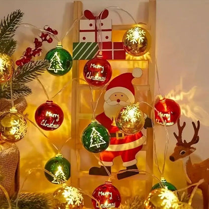 Christmas Holiday Cartoon Snowman Light String, Scene Atmosphere Decoration Light, LED Christmas Light String