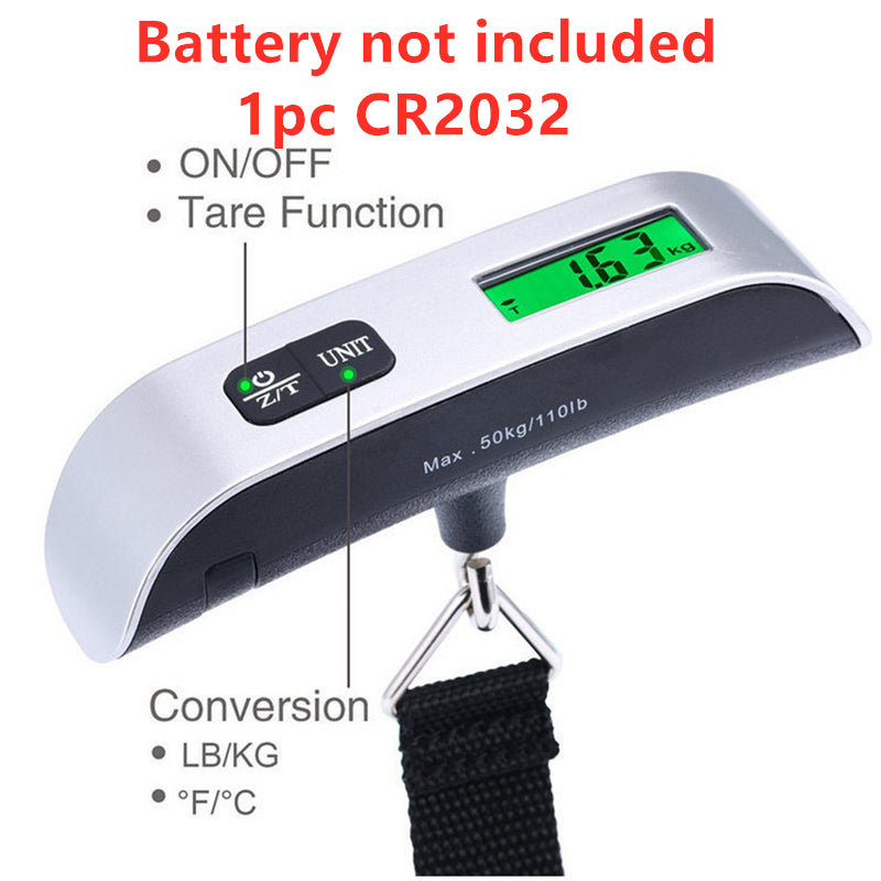 Portable Scale Digital LCD Display, Electronic Luggage Hanging, Travel Weighs Suitcase, Baggage Weight Balance Tools