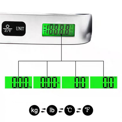Portable Scale Digital LCD Display, Electronic Luggage Hanging, Travel Weighs Suitcase, Baggage Weight Balance Tools