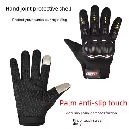 RiderShield FullFinger TouchScreen Motorcycle Gloves  Mens OffRoad Protection 5