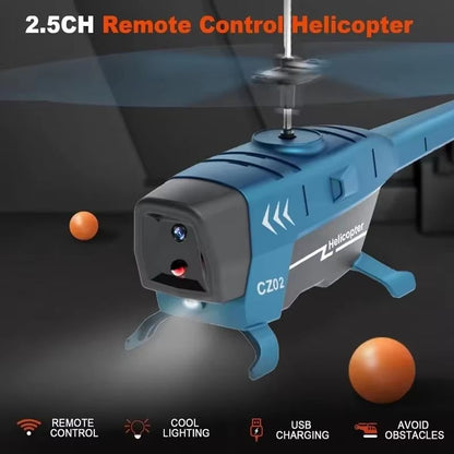 SkyGuardian CZ02 2.5-Channel Obstacle-Avoidance RC Helicopter Drone