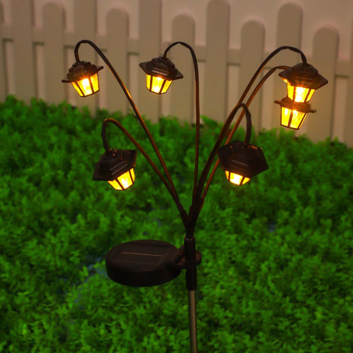 Waterproof light bead, retro palace lamp, outdoor decorative lamp, small street lamp, solar atmosphere lamp