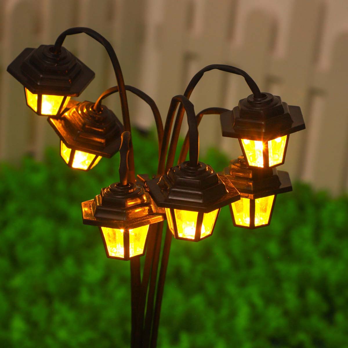 Waterproof light bead, retro palace lamp, outdoor decorative lamp, small street lamp, solar atmosphere lamp