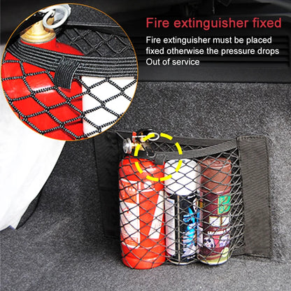Universal Storage Bag Pocket Cage Auto Organizer Seat Back Bag, Car Back Rear Mesh Trunk Seat Elastic String Net Magic