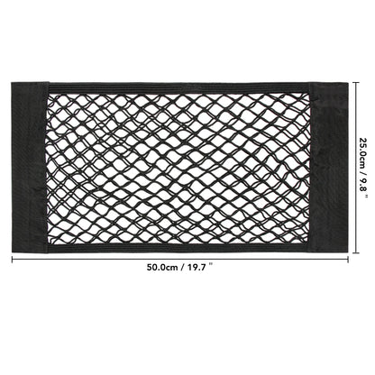 Universal Storage Bag Pocket Cage Auto Organizer Seat Back Bag, Car Back Rear Mesh Trunk Seat Elastic String Net Magic