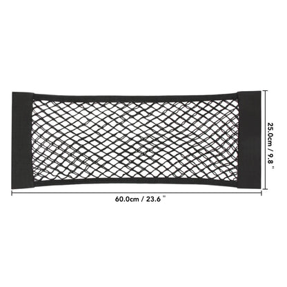 Universal Storage Bag Pocket Cage Auto Organizer Seat Back Bag, Car Back Rear Mesh Trunk Seat Elastic String Net Magic