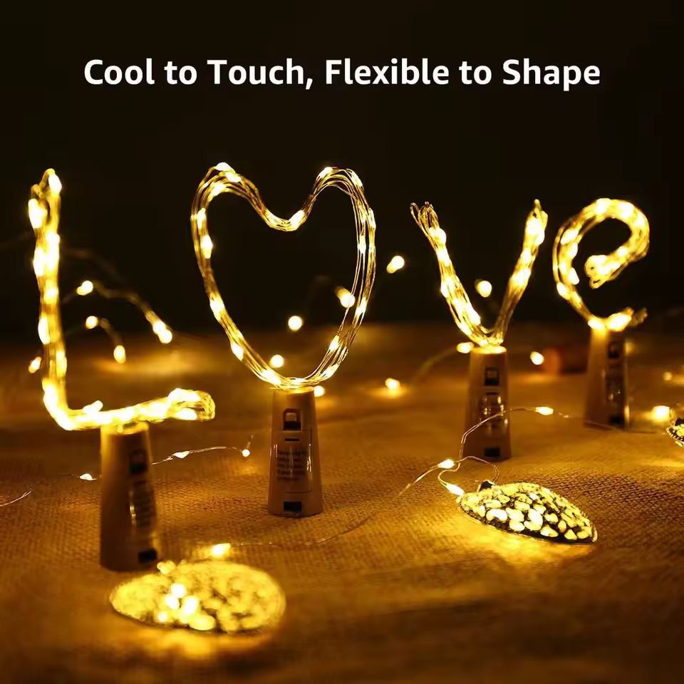 Elegant Glow 2 M Wine Bottle Cork String Lights  Decorative LED Fairy Lights For Bar  Home 7