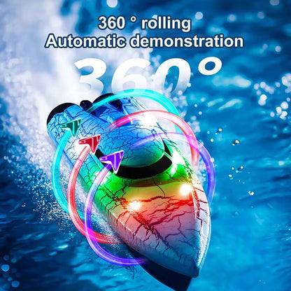 WaveMaster 24 GHz Waterproof RC Racing Boat With 360 Flip  LED Effects 2