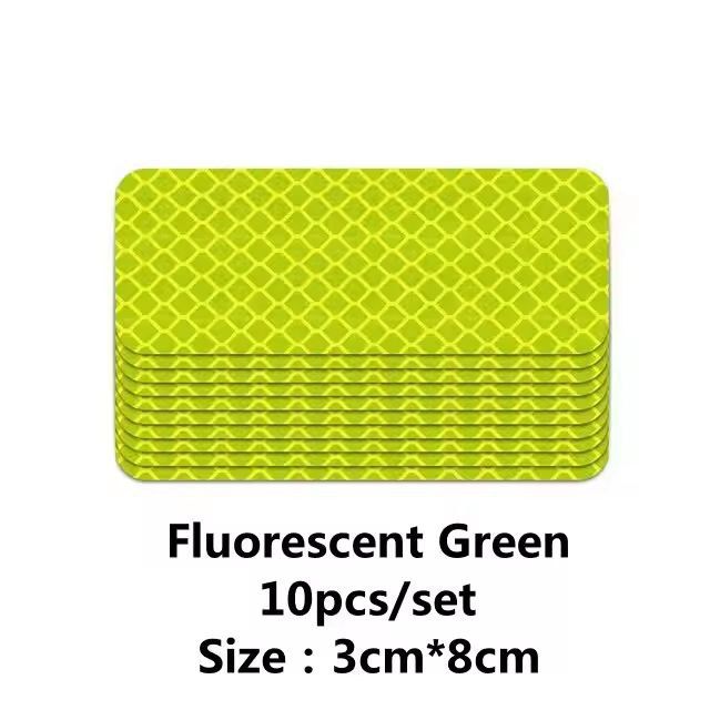ReflectSafe 10Pack Car Bumper Reflective Warning Strip Tape  HighVisibility Reflector Stickers For  1